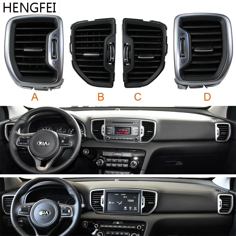 Car part Hengfei Dashboard air conditioning outlet Center console ventilation for Kia Sportage 2016-2018 air conditioner outlet