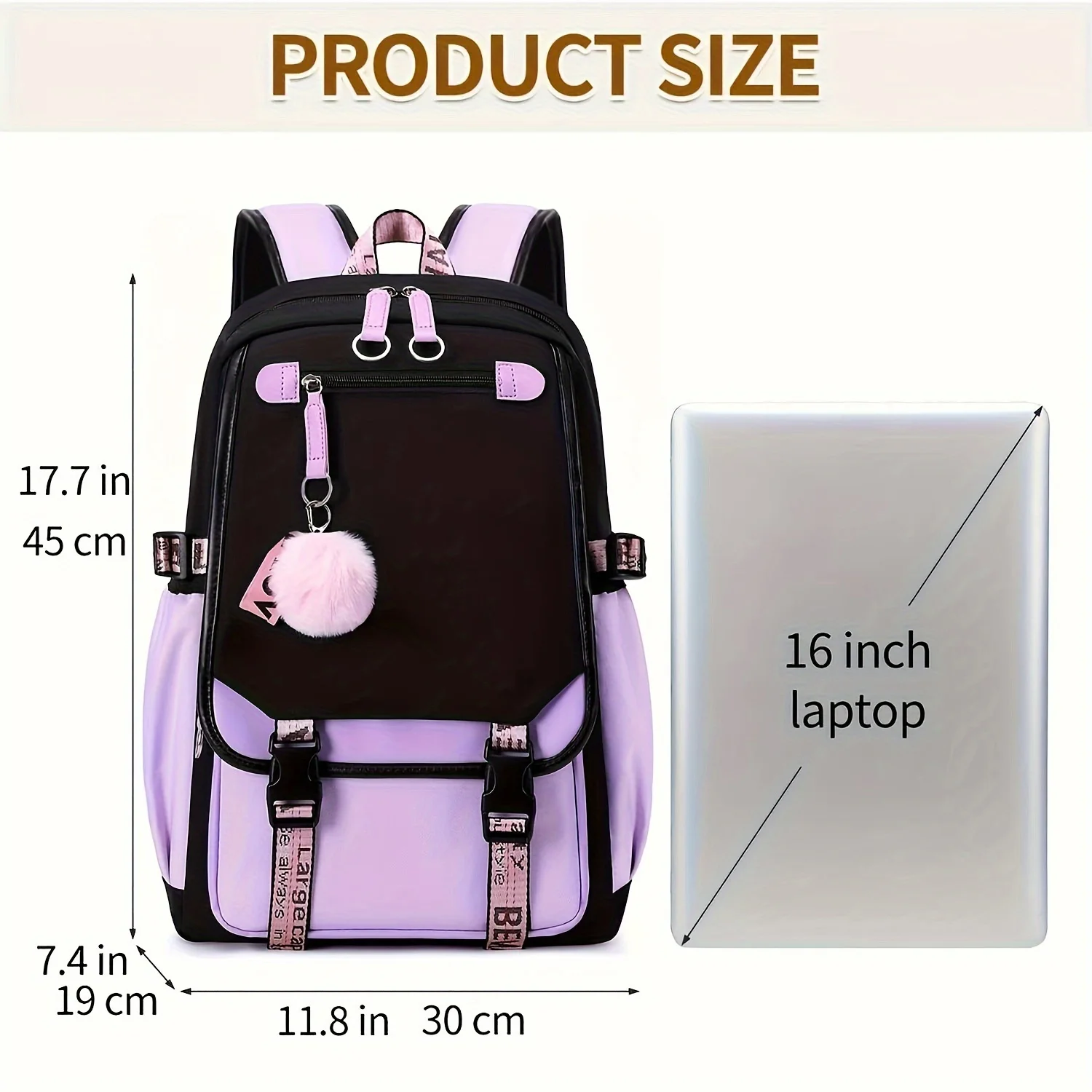 2023 Christmas New Women's Backpack Large Capacity Leisure Personalized Travel Backpack Female Campus Ins Fashion Middle School 