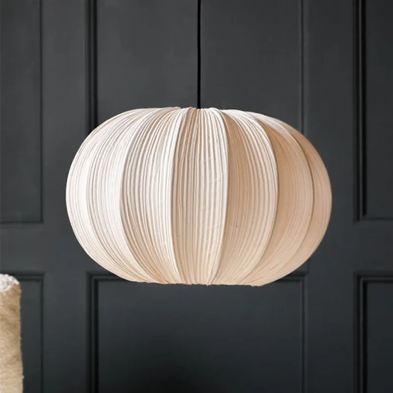 النمط الياباني النسيج قلادة ضوء الأبيض نيلسون فقاعة مصباح تصميم الحد الأدنى ضوء غرفة المعيشة غرفة الطعام المطبخ جزيرة الخفيفة #2