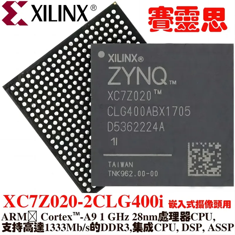 Xilinxシングルコアアーム、XC7Z020-2CLG400i®外皮質™Cpuプロセッサ、1 ghz、28nm、最大1333 mbpsをサポート