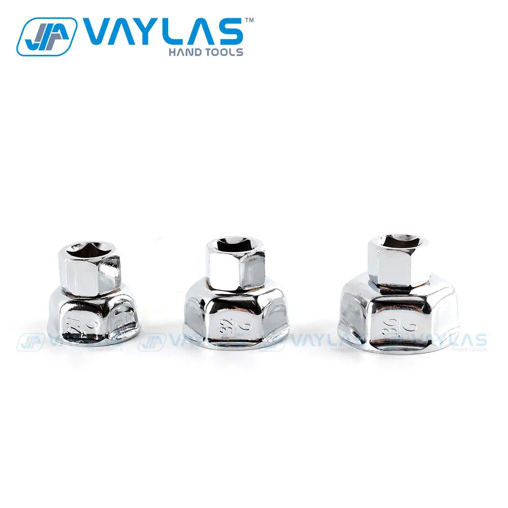 Imagem -03 - Tampa de Remoção de Chave de Filtro de Óleo Cabeça de Acionamento de Ferramenta de Mudança de Óleo Flautas para Ferramentas de Reparo de Carro 27 mm 32 mm 36 mm
