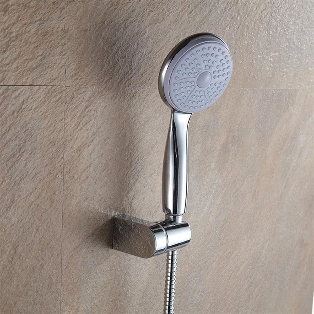 

Handheld Shower Head Holder Universal Wall Mount Bracket ABS Round Shape for Bathroom Showers Accessories