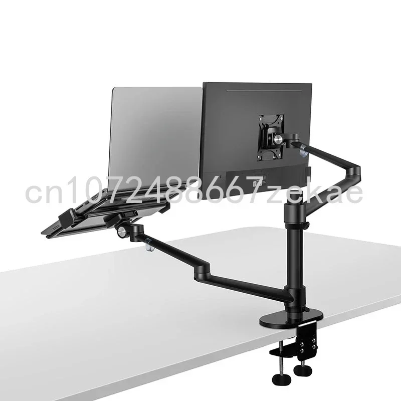 laptop monitor dual arm mount desktop adjustable lcd desk mount 11to 17inch monitor & laptop stand