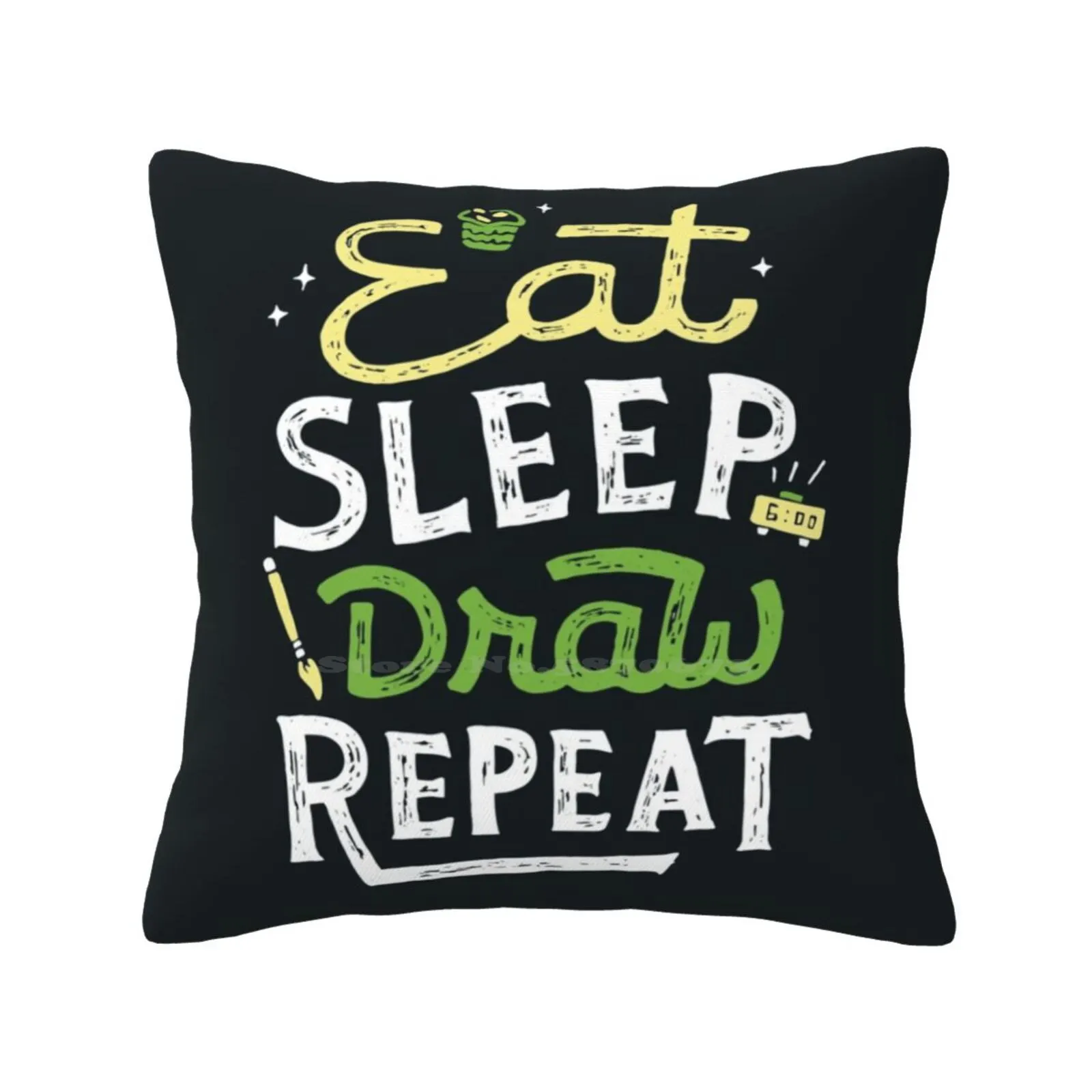 

Repeated Home Sofa Car Cushion Cover Pillowcase Typography Lettering Skitchism