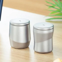 Keith Pure Titanium Double Layer Water Cup Lovers Cup Coffee Tea Drink Outdoor Camping Tableware Mug Creative Star Trace Cup