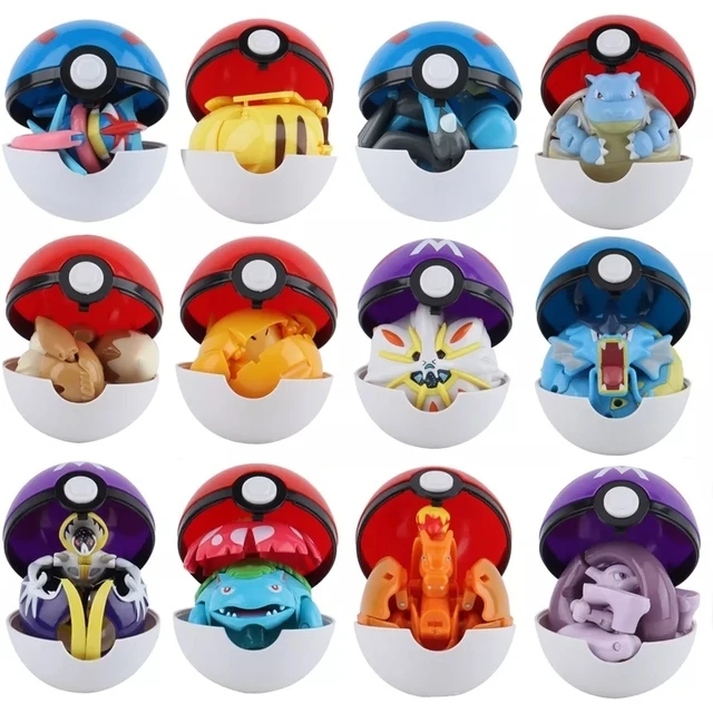 12 Stijlen Pokemon Figuren Speelgoed Variant Bal Model Pikachu Jenny Turtle Pocket Monsters Mew-Two Action Figure Speelgoed gift