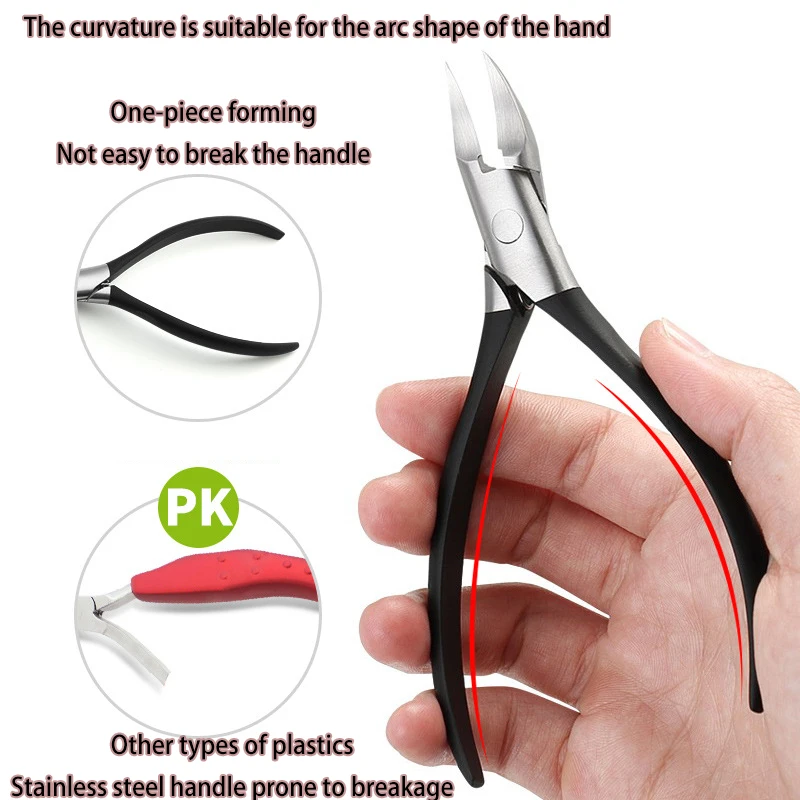 

Profesional Nail Cutter Cuticle Nippers Ingrown Toenail Scissors Nail Clipper Stainless Steel Dead Skin Removal Pedicure Tool