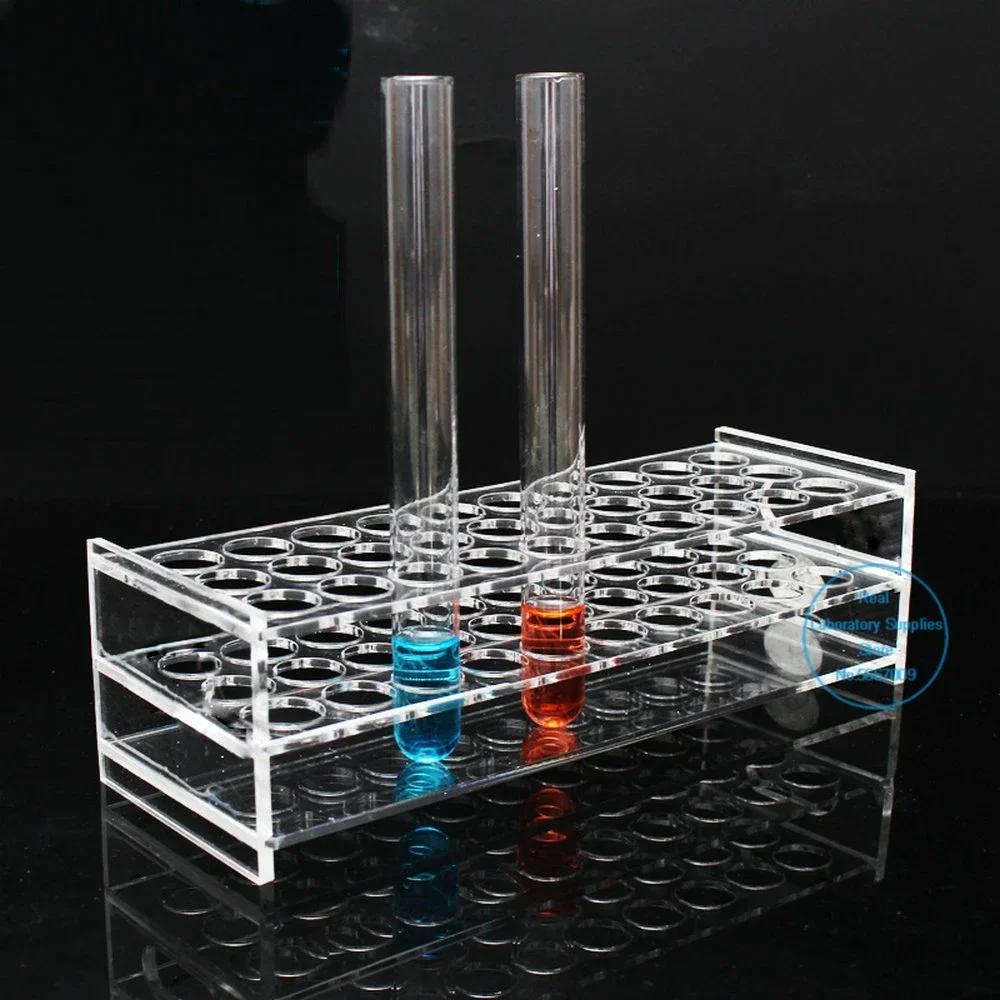 1pcs Clear Organic glass Test Tube Rack Hole Size 13/16/19/21/26/31mm PMMA Test Tubing Holder For School Lab