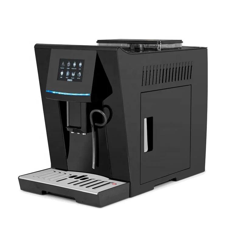 FOR Full Touch Colorful Visual Screen 19Bar 4 languages Cappuccino Latte Fully Automatic Coffee Machine with Milk Frother