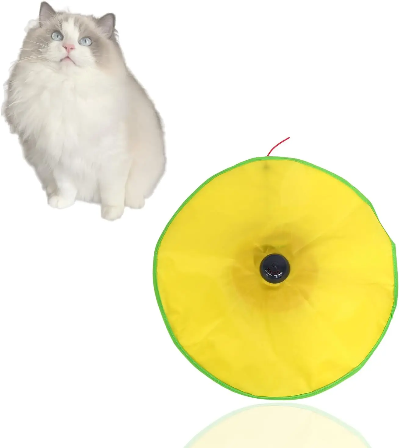 Undercover Mouse Under Blanket Cat Toy, 4 Speed Mode Relieve Stress Cat Toy Nylon Cloth with Non-Slip Base for Cat