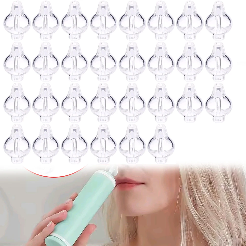 6-30Pcs Reusable Adult Ear Wash Nasal Mouth Clean, Children's Nose Mouth Nasal Syringe Cap, Nose and Ear Wash Soft Tip Adapter