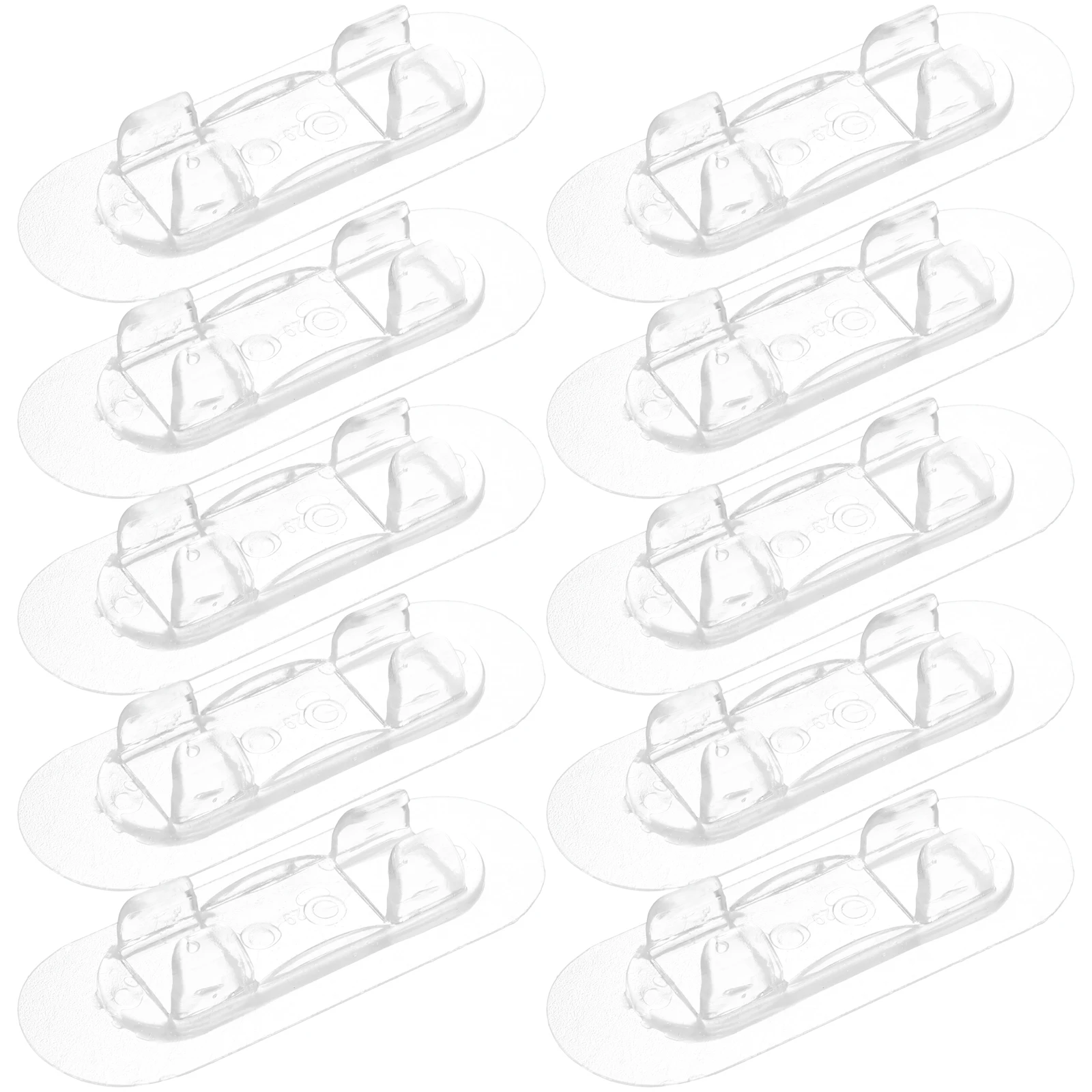 

10 Pcs Cable Ties Clear Wire Fixer Desk Organiser Data Organizer Organizers for Cords