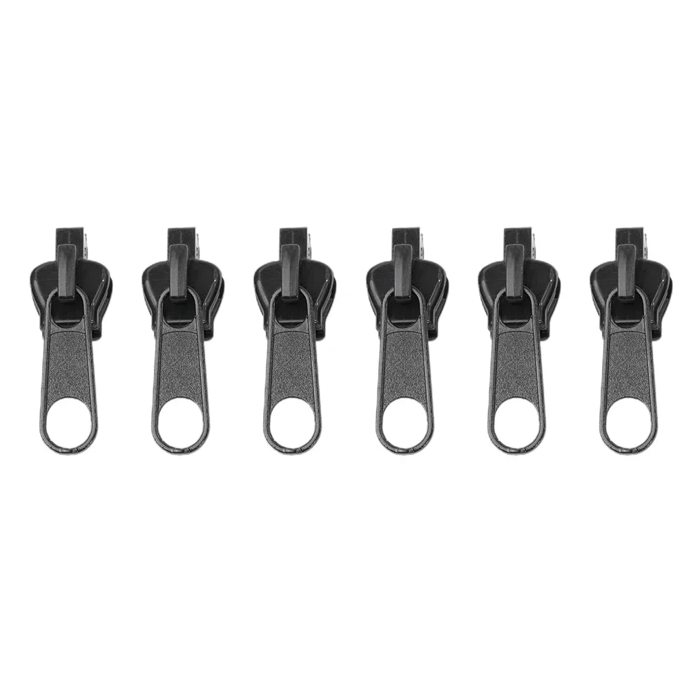 Removível Zip Slider substituição, ferramentas de costura reutilizáveis, preto acessórios, 3 tamanhos para 3, 4, 5, 8, 8C, 10 Sized Zip, 12pcs