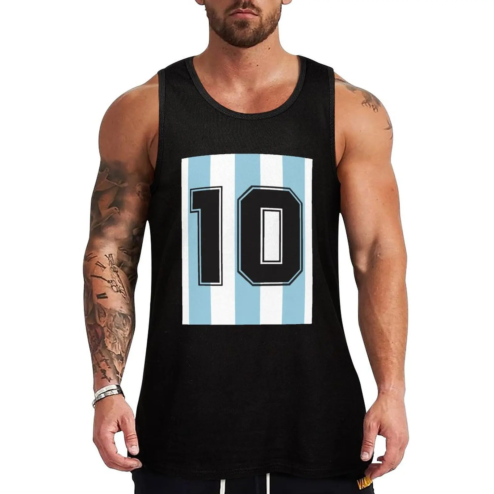 

10 Argentina Tank Top gym t-shirts sleeveless Men's t-shirts Gym T-shirts for men sports vest