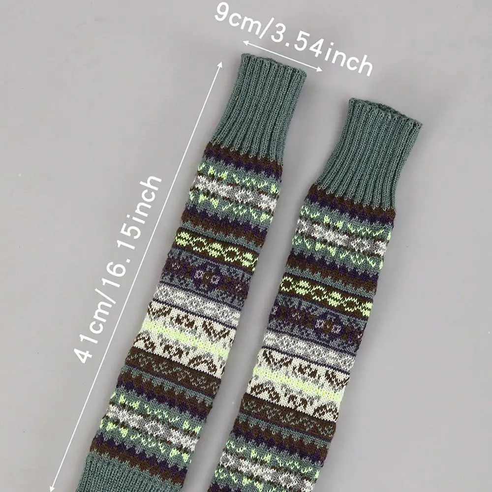 ウールニットアームウォーマーグローブ オープンフィンガーニットミトン ロングリストフィンガーレスグローブ 多機能レッグウォーマー アームカバー