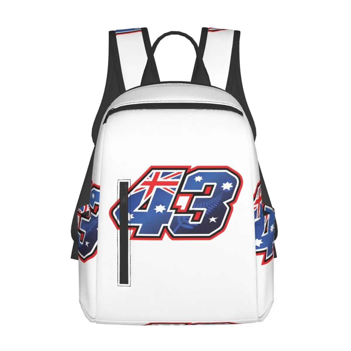 Jack Miller Number 43 Australia Backpack Daypack Large Capacity Children BookBag School Bag Shoulder Bags for Men Women