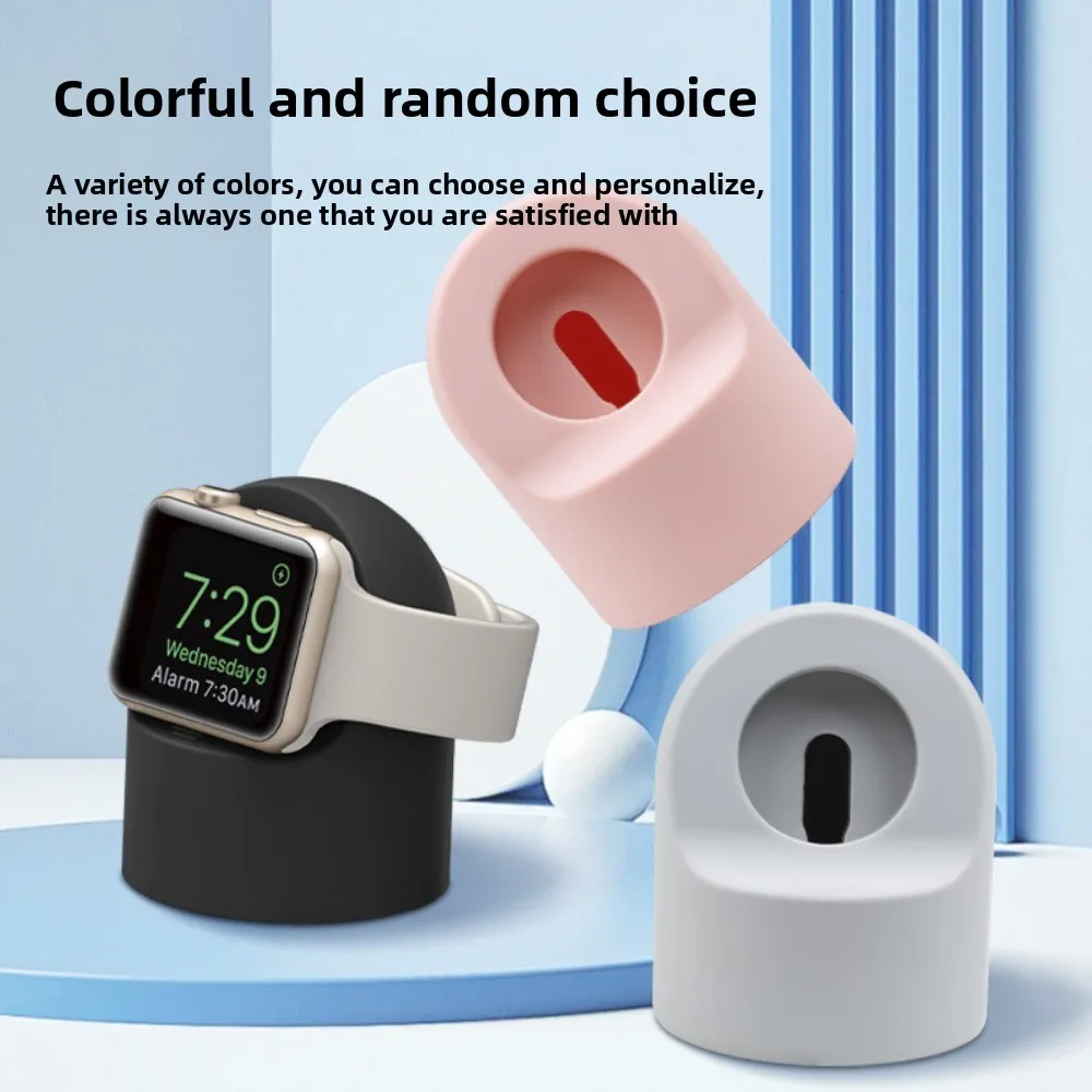 

For Apple IWatch Wireless Charging Bracket, Silicone Base, Smart Watch Charging Bracket. Multiple Colors Convenient Charging