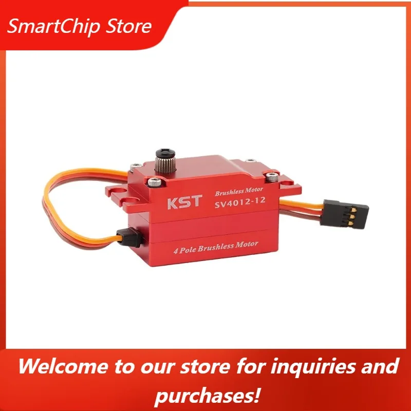 SmartChip1pcs New KST SV4012-12 SHV 4 Pole Brushless Low Profile Servo 42.0Kgf.cm 0.10sec For RC Cars Fixed Wings Robotics