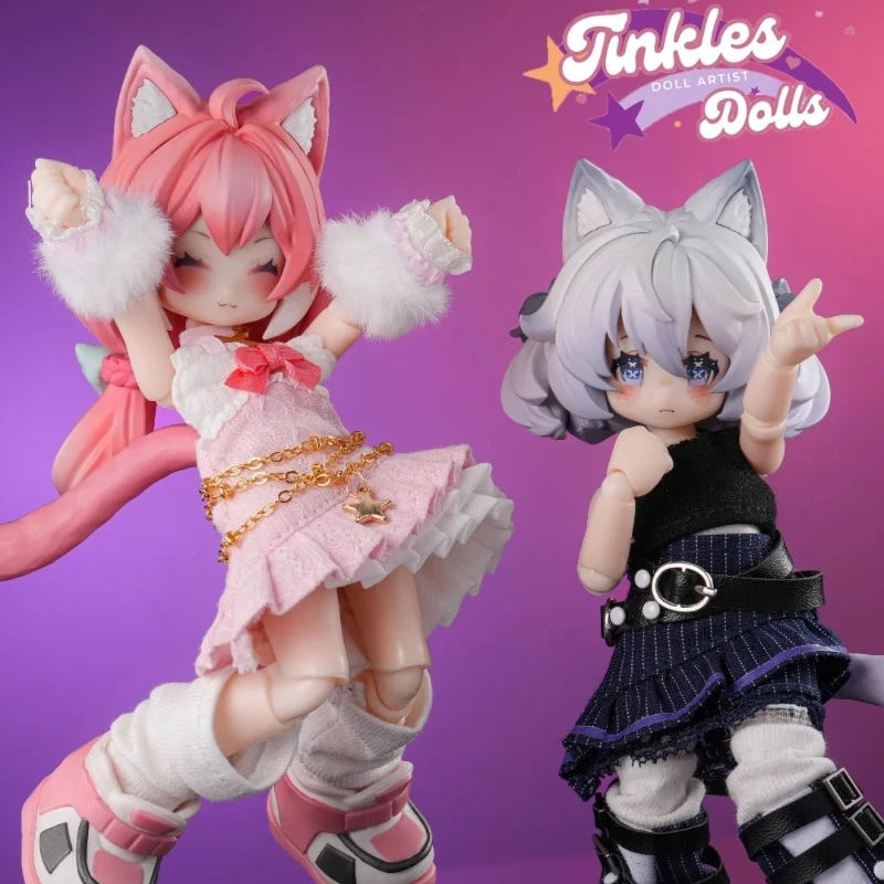 Presale 15cm 1/12 Mjd Tinkles Dolls Esfp Verdendi Infp Luna Finish Painting Mechanical Joint Doll Cat Anime Fgiure Kawaii Toys