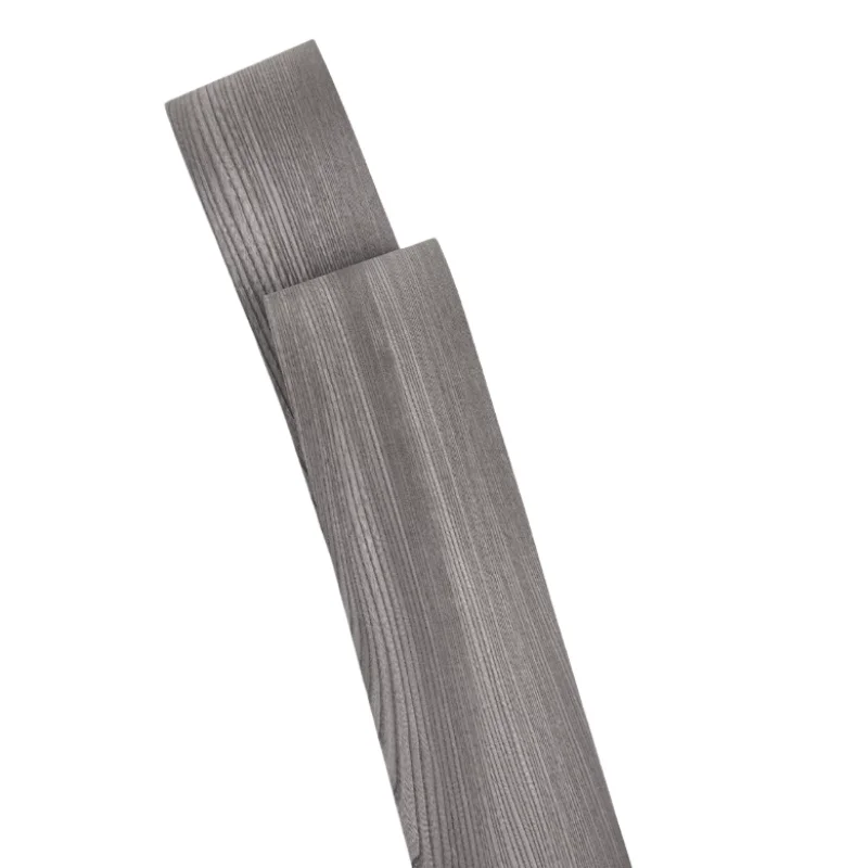 Natural Grey Dyed Elm Semi-Flower Wood Veneer Sheets for Furniture Cabinet Table Top Decorative Panels L:13*250cm