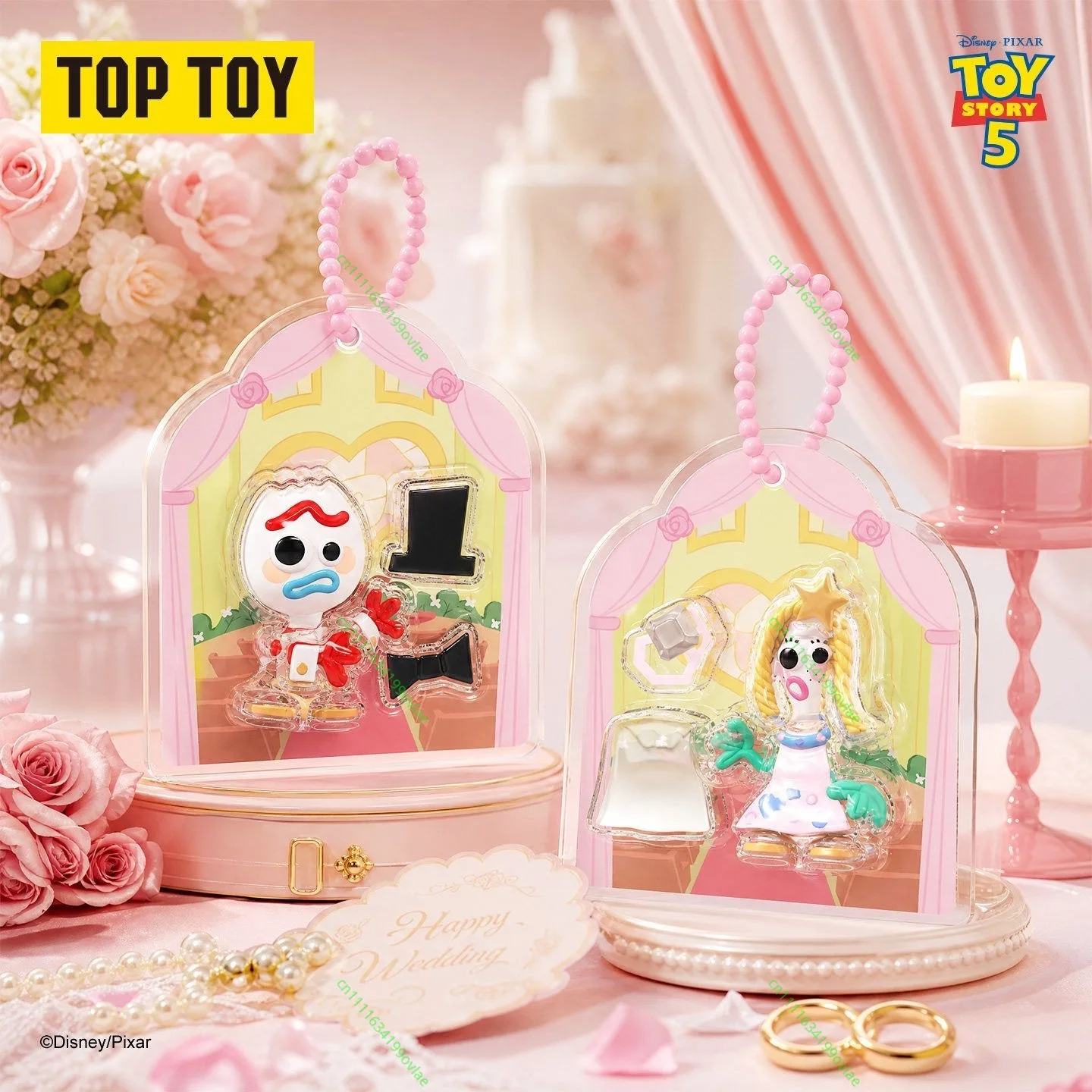 TOPTOY Disney Toy Story 5 Wedding Series Pendant Blind Box, Cute Character Keychain Ornament Collectible Decor Gift In Stock