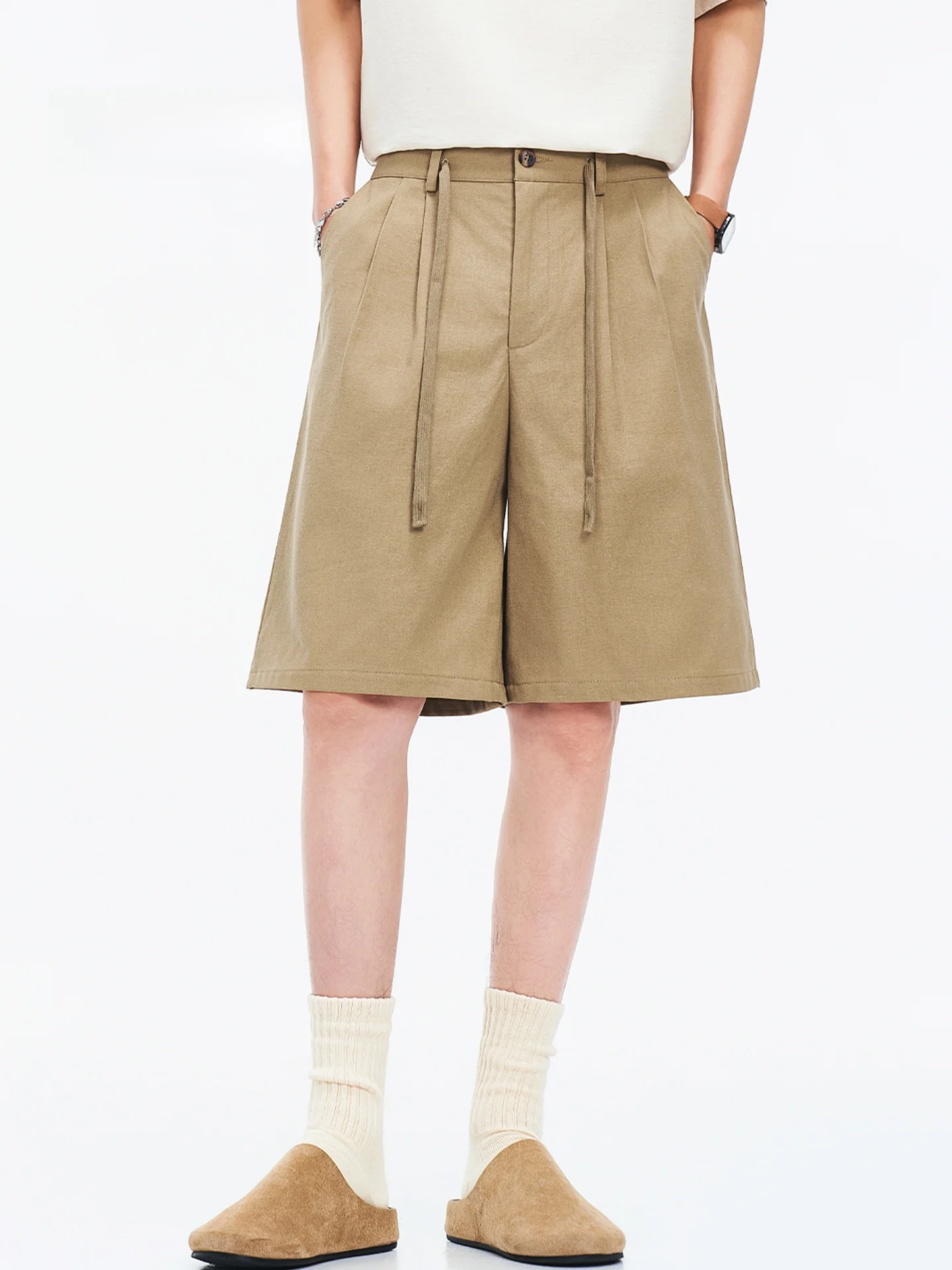 

Мужские повседневные брюки MMOPTOP: летние, универсальные, модные, простые, удобные, трендовые, прямые, укороченные шорты (до колена)