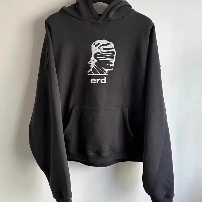 Black Oversized Enfants Riches Deprimes Hoodie Men Women 1:1 High Quality Heavy Fabric ERD Cotton Print Pullover