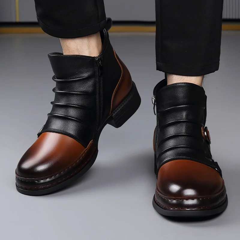 retro-motorcycle-boots-for-men-autumn-winter-plus-size-casual-leather-shoes-man-designer-zipper-warm-platform-ankle-boots-male