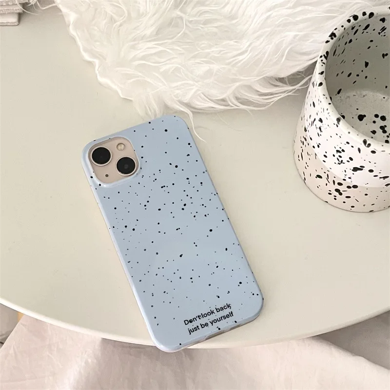 Ins Blue Splash Ink Spots  Phone Case, for IPhone 16 15 14 13 12 11 Pro Max Plus,soft Shockproof Protect Cover Shell