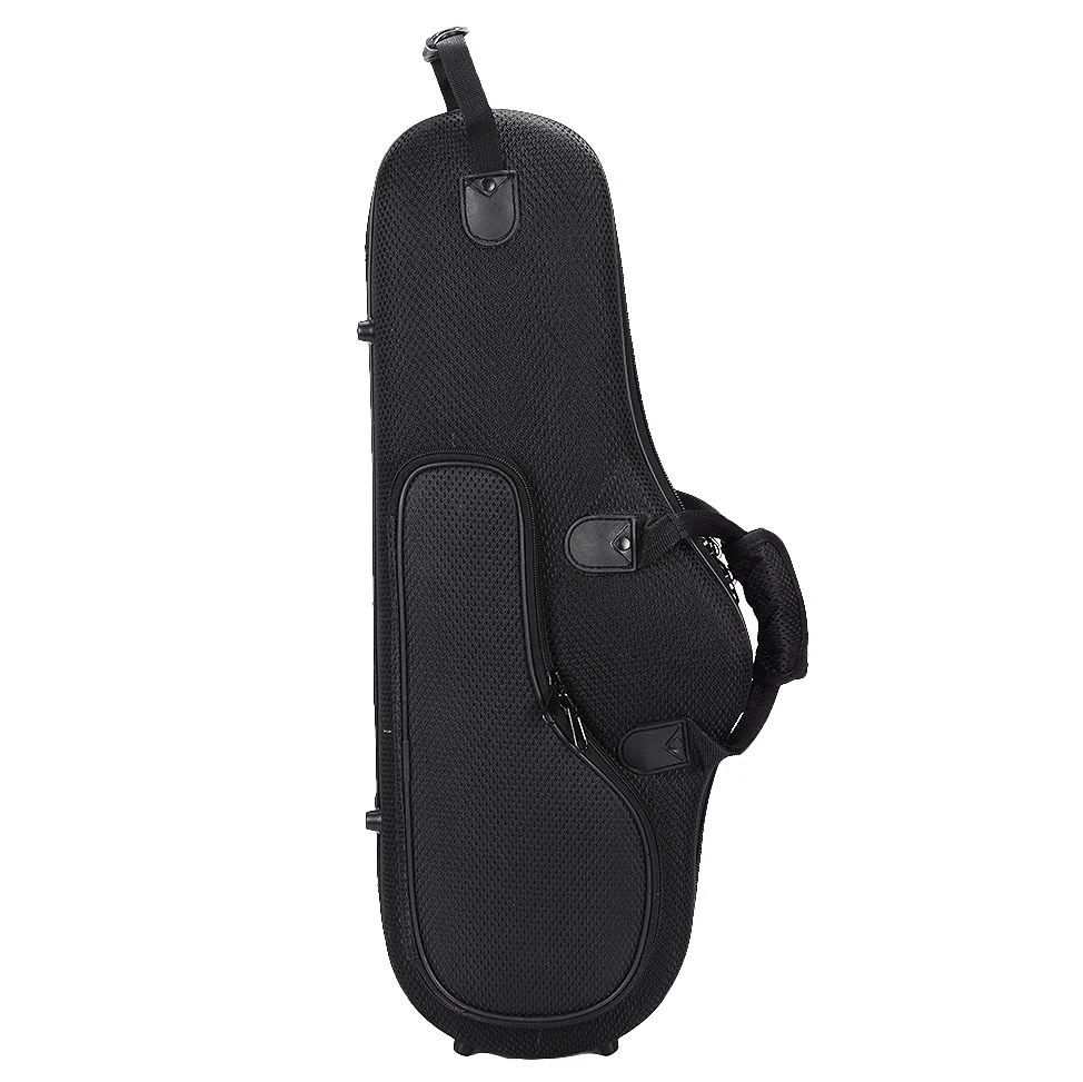 Water-Resistant Oxford Fabric Alto Saxophone Big Bag Box Sax Soft Case with Adjustable Shoulder Strap Black