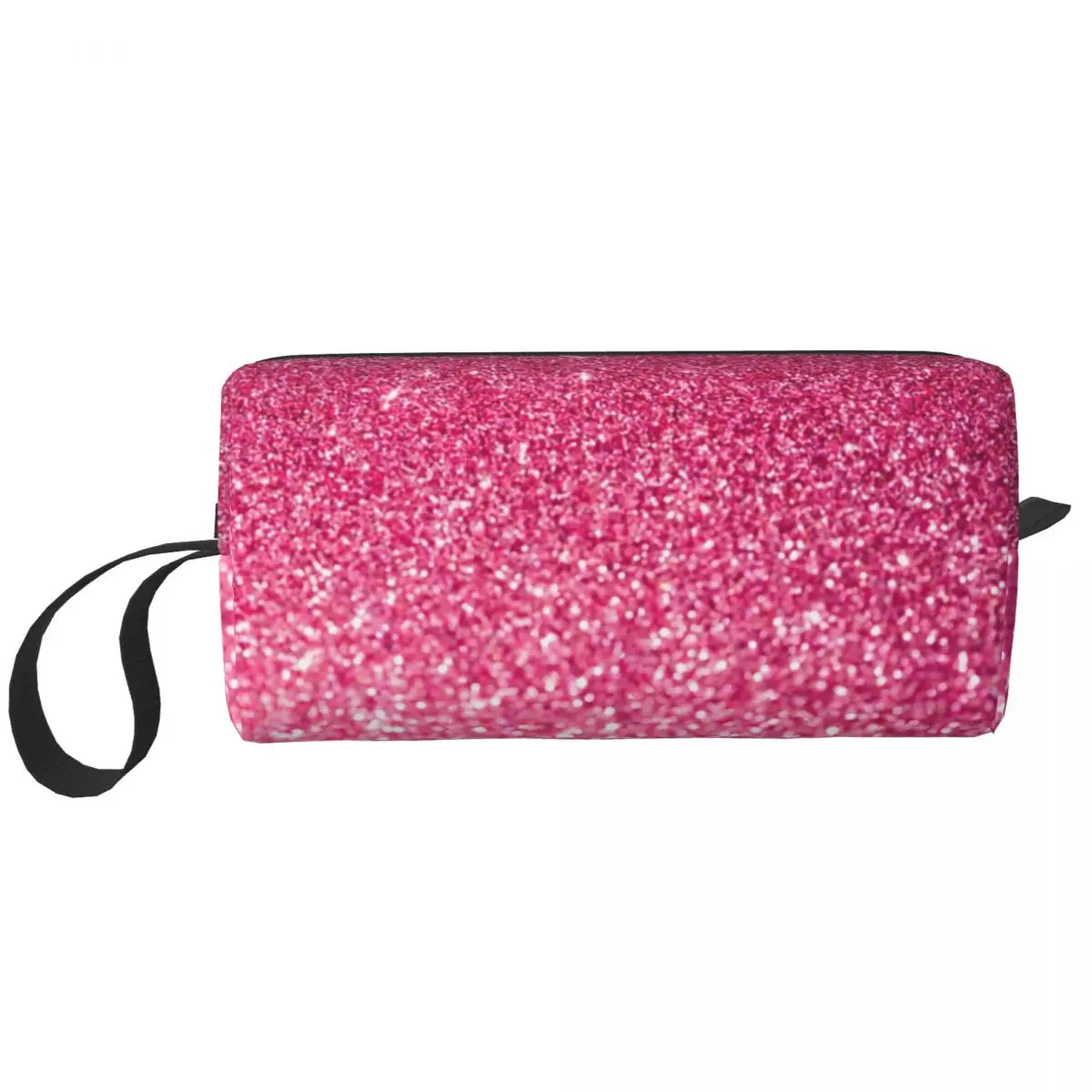 Pink Glitter Sparkle Diamond Travel Toiletry Bag Bling Crystal Rhinestone Makeup Cosmetic Organizer Beauty Storage Dopp Kit