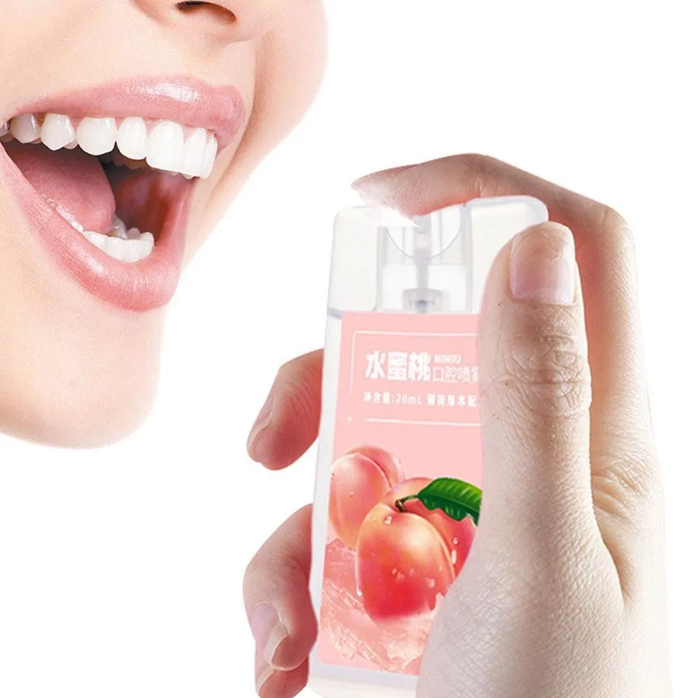 Mouth Spray Odor Remove Honey Peach Spray Breath Freshener  Bad Treatment Refresher Fresh Breath Breath Smoke Spray