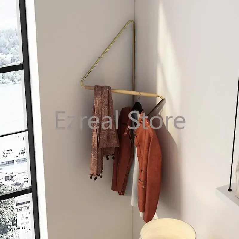 Colgador de esquina para el hogar, Perchero de ropa de diseño minimalista, perchero decorativo para pared, baño, muebles de entrada creativos HY