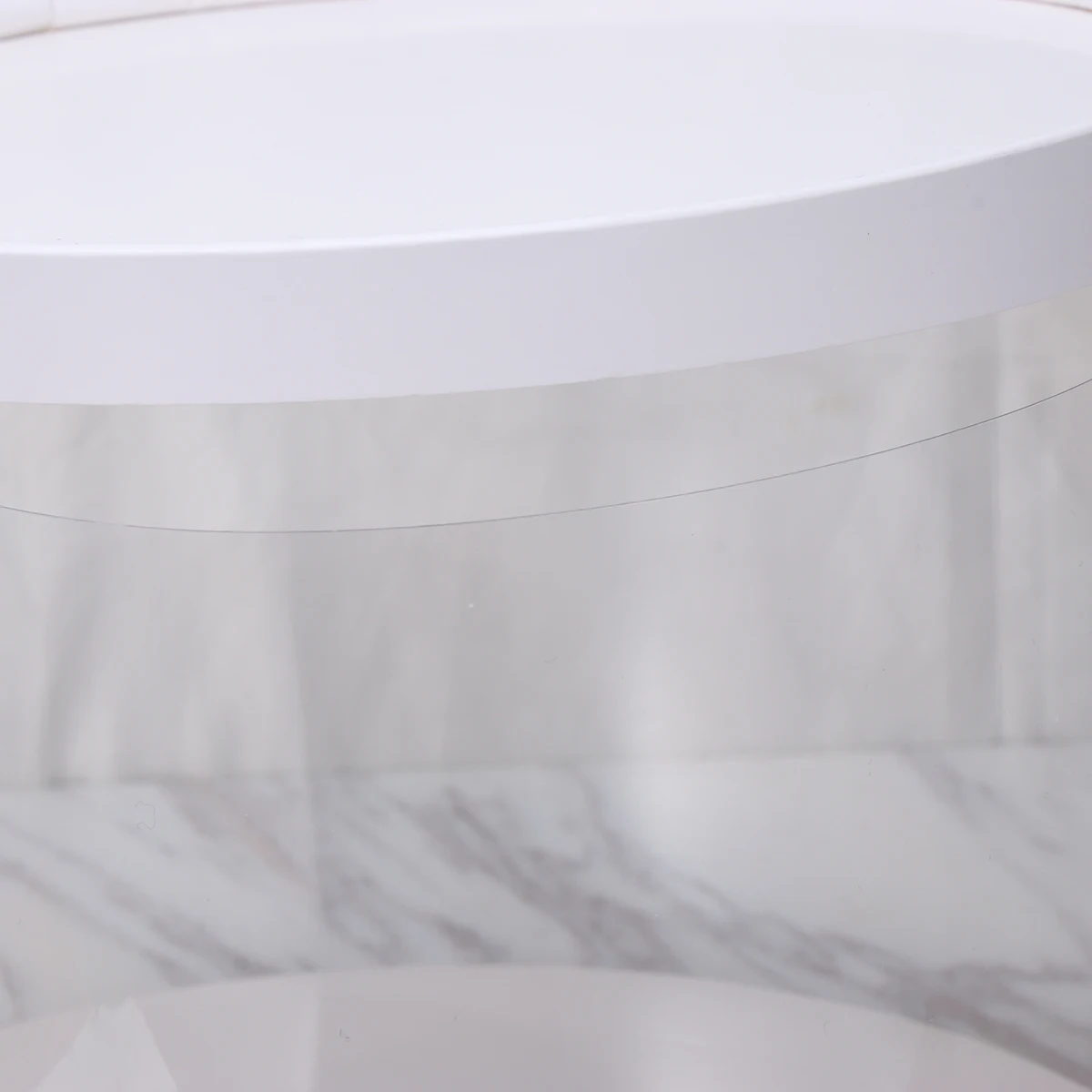 

Transparent Cake Box 6Inch Round Plastic Food Crisper For Bakery Dessert Packaging White Single-Layer Disposable Container