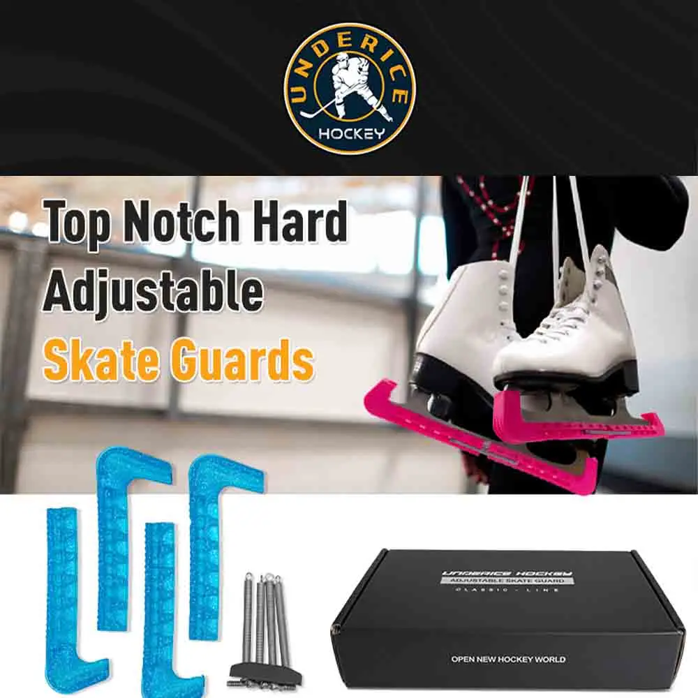 ملحقات التزلج على الجليد، أغطية شفرات تزلج على شكل هوكي قابلة للتعديل، واقيات شفرة تزلج على الجليد لزلاجات شخصية الهوكي #3