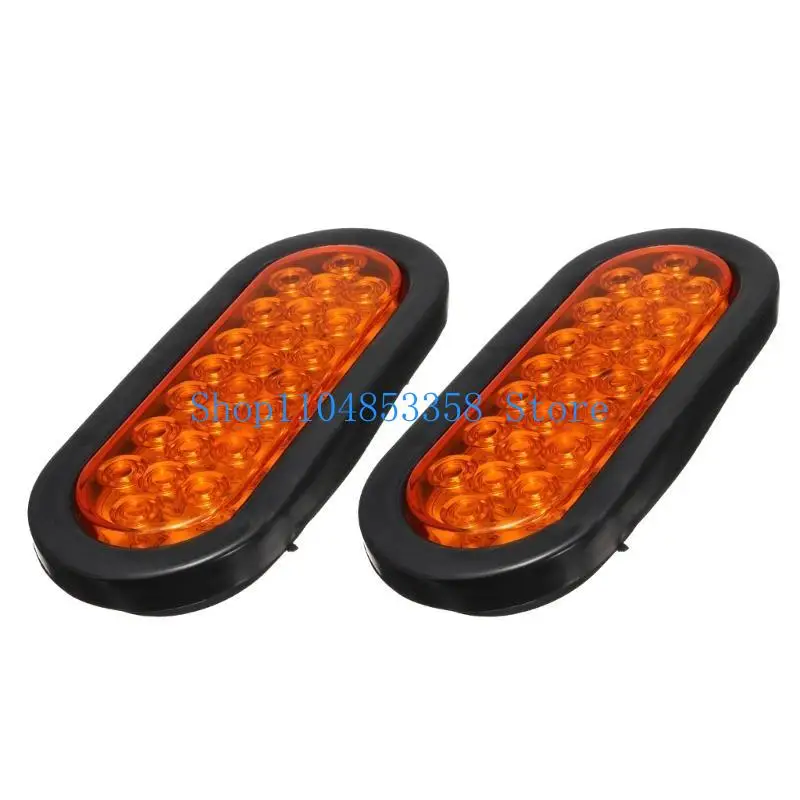 

652F Tail Lights Lamp Pack of 2 24LED Recessed Design Suitable for Towing Truck & Trailer Warning Applications Large Vehicles
