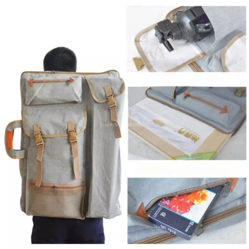 4K Drawing Board Bag Children's Drawing Tool Casual Canvas Art Painting Bag DIY Outdoor Sketching Storage Examination Supplies