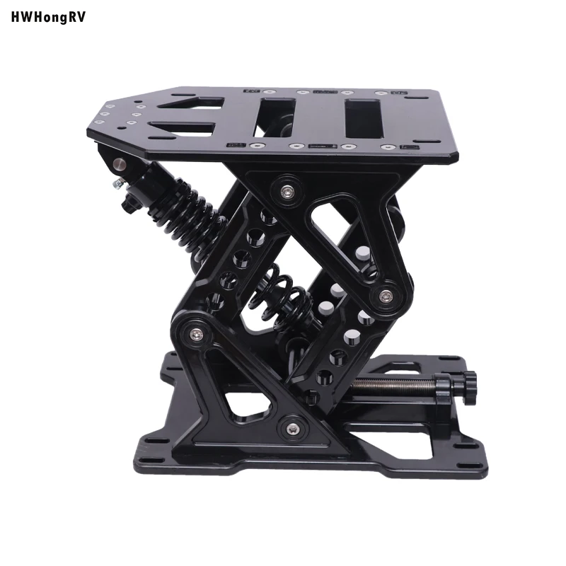Rv Marine Seating Shock Mitigation Aluminum Silver Seat Pedestal Suspension Boat Base with Gas Strut
