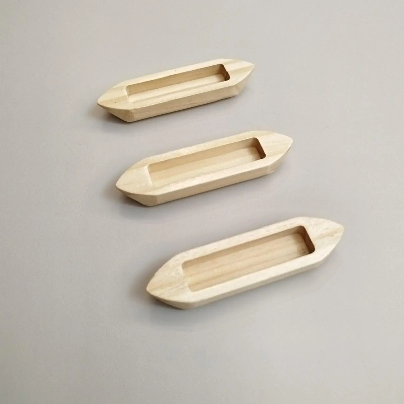 3 قطع قارب خشبي بحري الصيد الزورق زخرفة قارب خشبي نموذج لم تنته للجرف مكتب الشاطئ الساحلية هدايا العيد #1