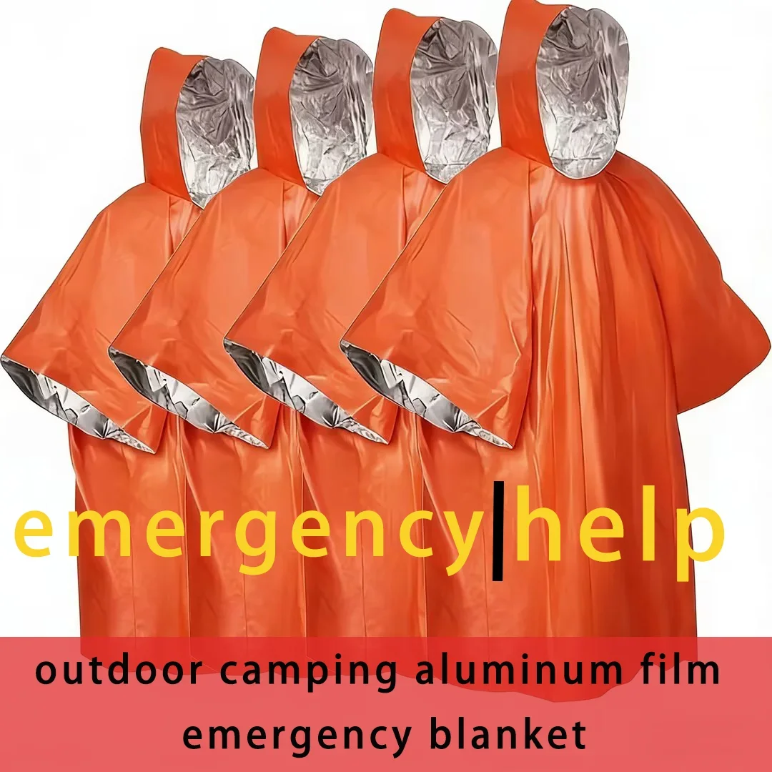 3-in-1 Outdoor Raincoat with Hood and Sleeves, Waterproof Poncho, Motorcycle Rain Cover, Camping, Hiking, and Tent