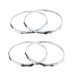 2pcs 14-Inch Die Cast Hoop, 8/10-Lug Snare Drum Plating Hoop Ring Rim