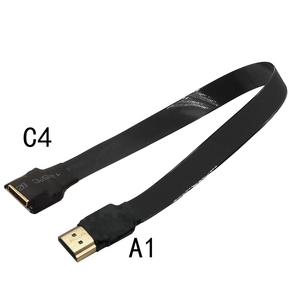 Ultra thin FPC flexible cable UAV aerial photo transmission FPV MINI HD mother head to HDMI high-definition cable 5cm-100cm