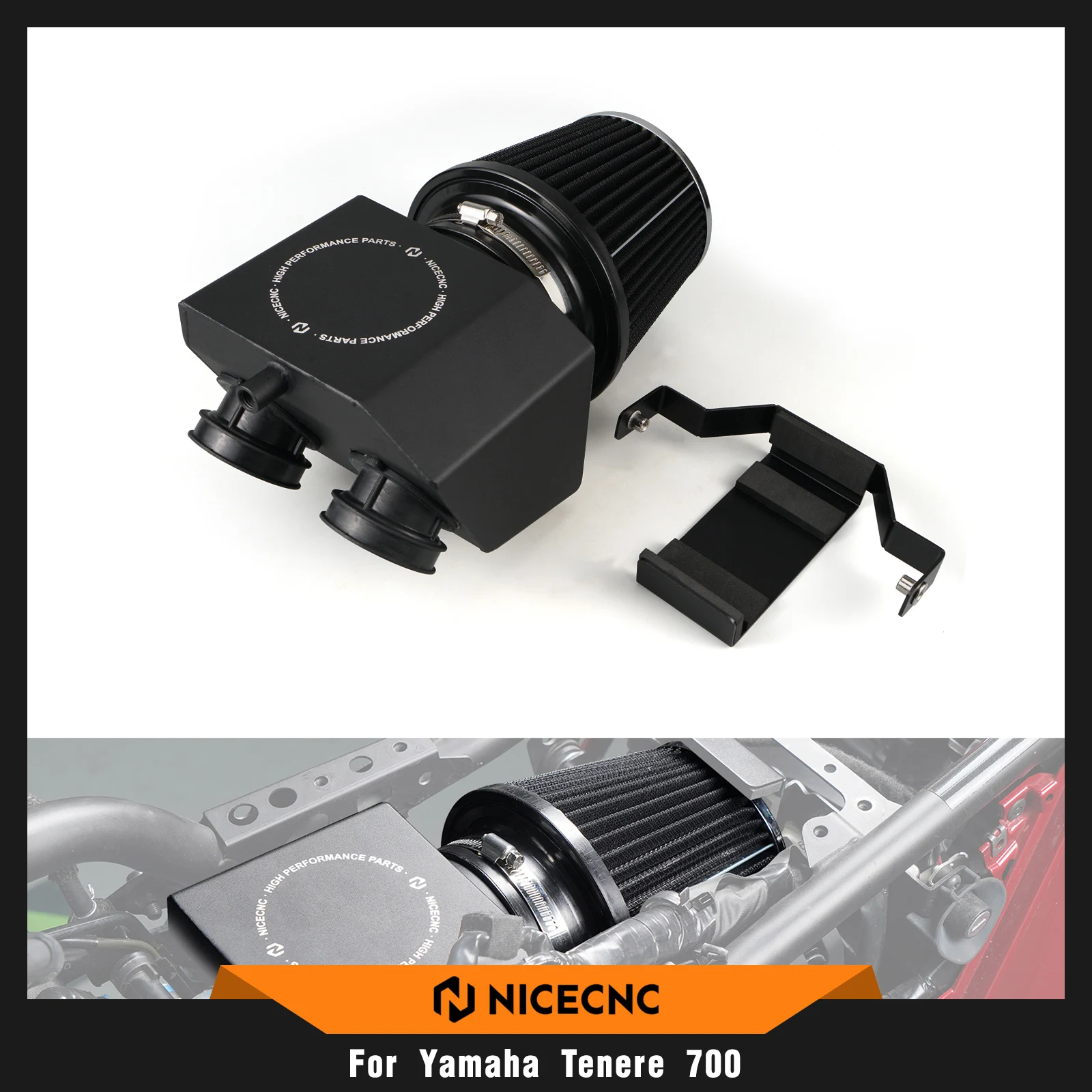 Motorcycle Air Filter Box Assembly For Yamaha Tenere 700 /XTZ700 2022-2024 2023 Tenere 700 Rally Edition BW3-14401-02-00
