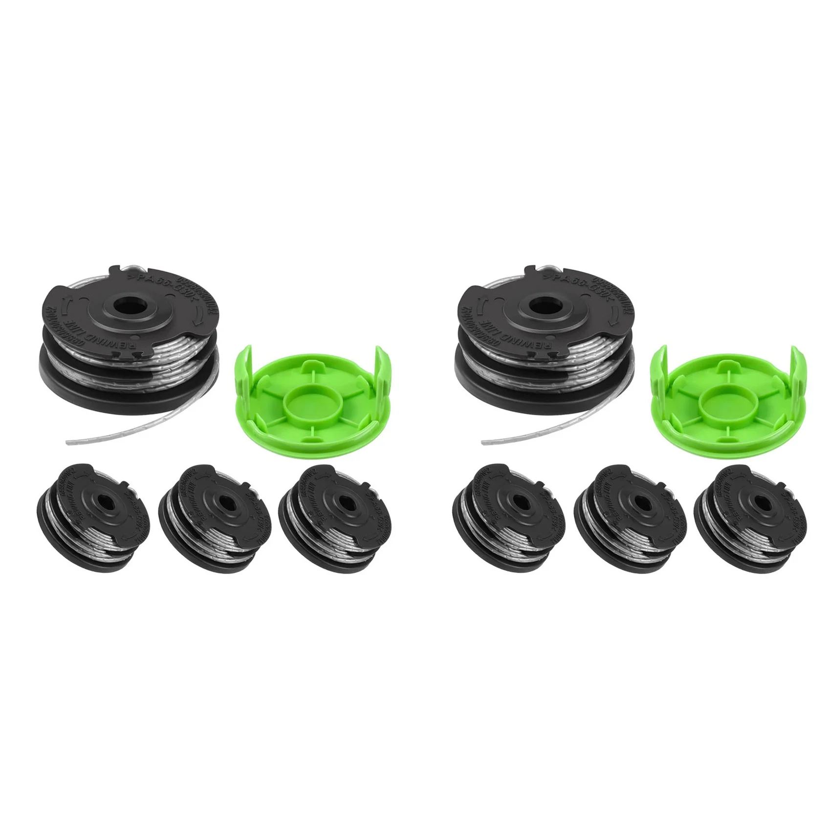 

Weed Eater Dual Line String Trimmer Replacement Spool For Greenworks 2900719,20Ft 0.065Inch (8 Spool + 2 Cap)-AT36