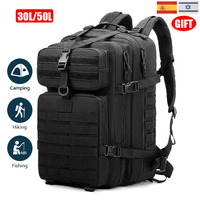 30L/50L Men Military Backpack Black Python Army Tactical Rucksack Outdoor Softback Camping Fishing Bag Hiking Hunting Pack