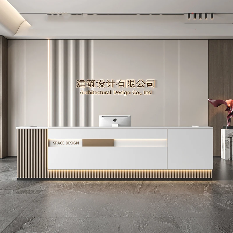 

Executive Reception Office Counter Front Commercial Retail Spa Shop Counter Massage Modern Mostrador Recepcion Office Furniture