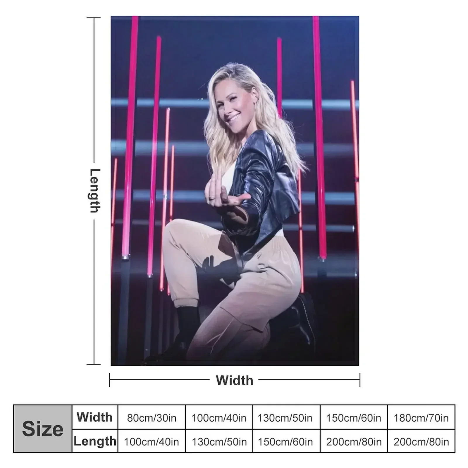 Helene Fischer Im Rausch Der Sinne Throw Blanket couch cozy soft plush fuzzy picnic outdoor blanket