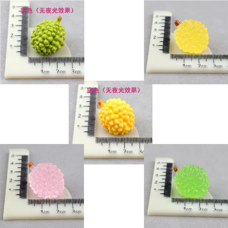 10 Piece Set Of Transparent Fruits, Oranges, Durians, Apples, Resin Convex Round Surface For Hair Clips, Scrapbooks, Diy Jewelry