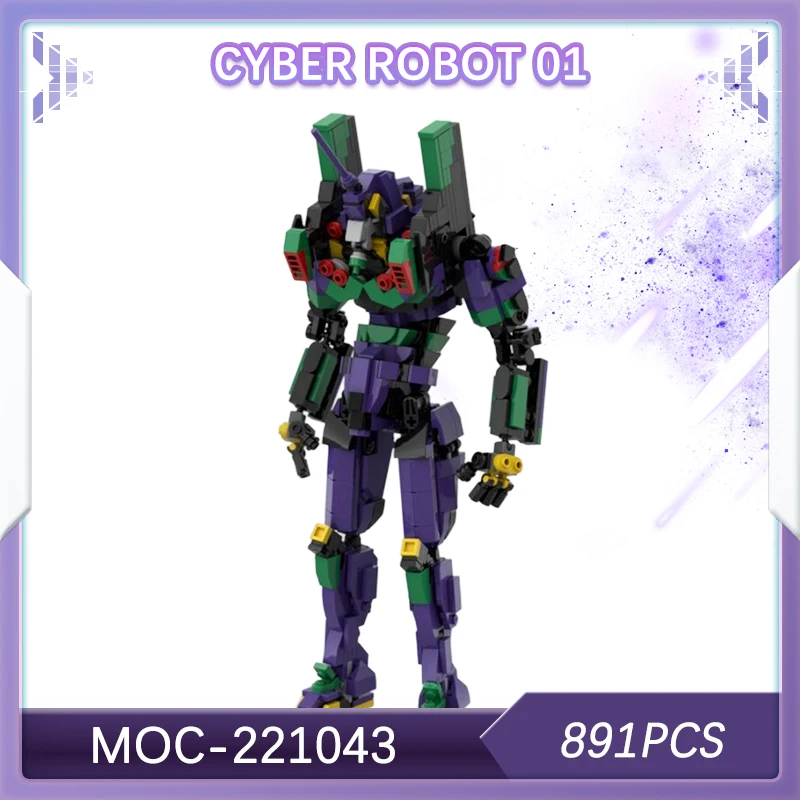 

MOC-221043 Hot Sci Fi Animated Mecha Cyber Robot 01Building Block Model Brick High-quality Set Creative Gifts Collectibles 891P