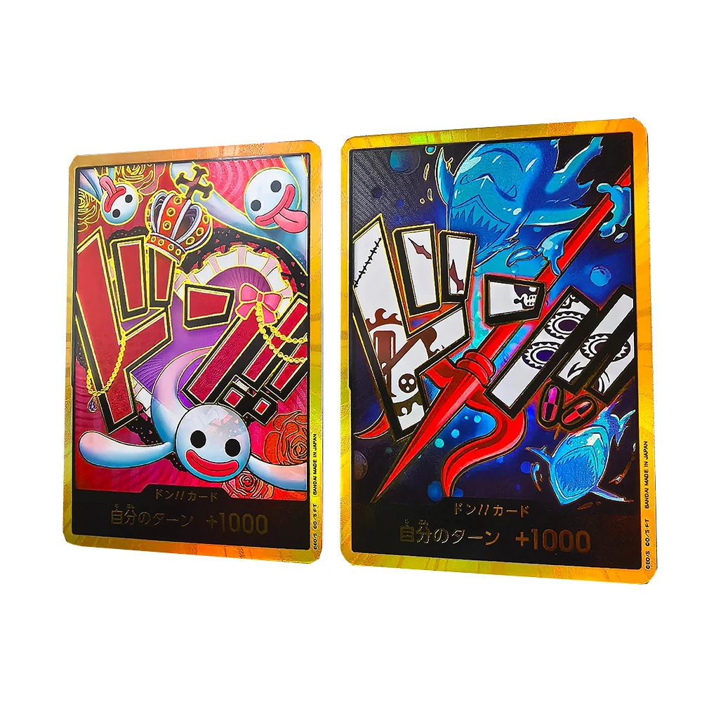Een Stuk DIY 9PCS Getextureerde kleur flash collectible card Hancock Luffy Nami Perona Robin Zoro Jongen verjaardag kerstcadeau
